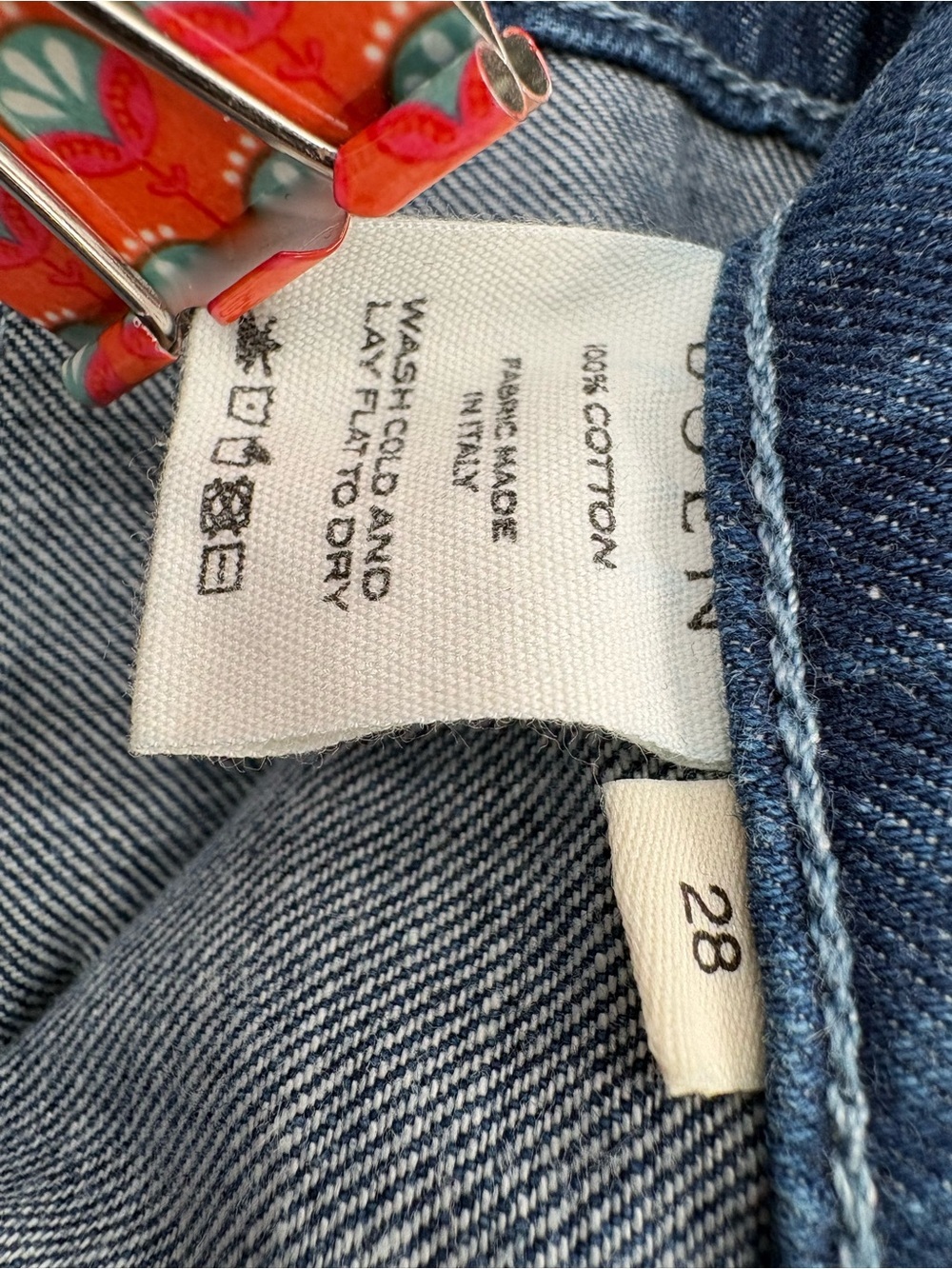 DÔEN Rainer Jean Size 28 in Sainte Croix Wash Wide Leg 100% Cotton NWT - Picture 14 of 15